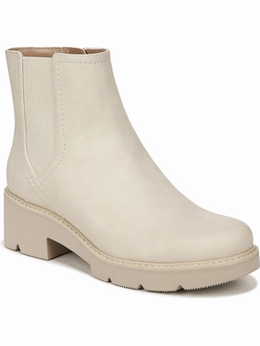 Cade Womens Faux Leather Casual Mid-Calf Boots Womens Dress Boots for less