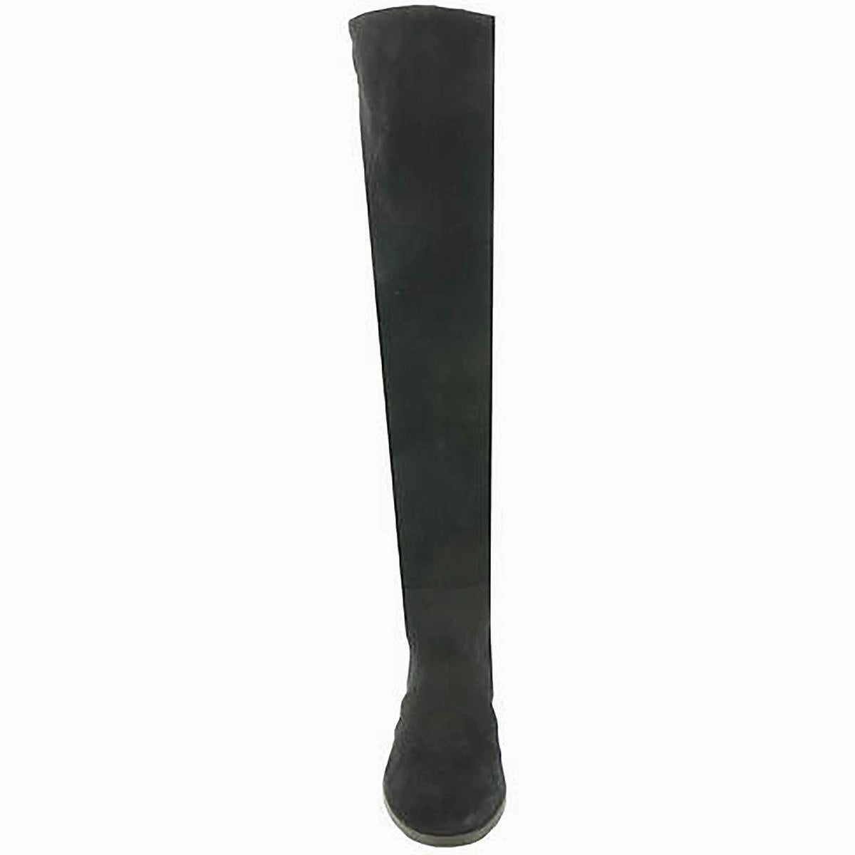 Calypso Womens Solid Suede Over-The-Knee Boots