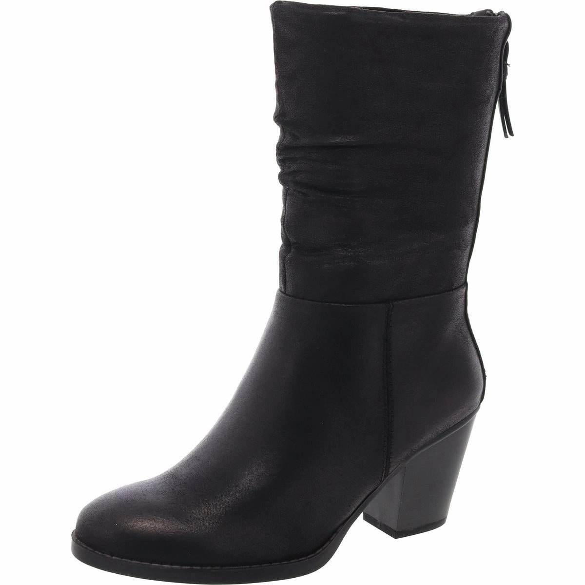 Camila Womens Slouchy Faux Suede Mid-Calf Boots