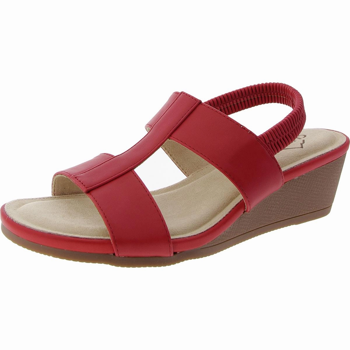 Candea Womens Slip On Wedges Slingback Sandals