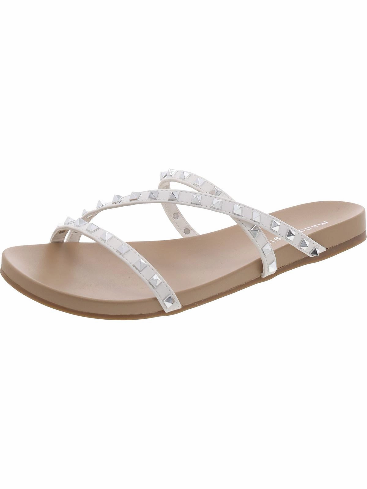 Candys Womens Strappy Studded Slide Sandals