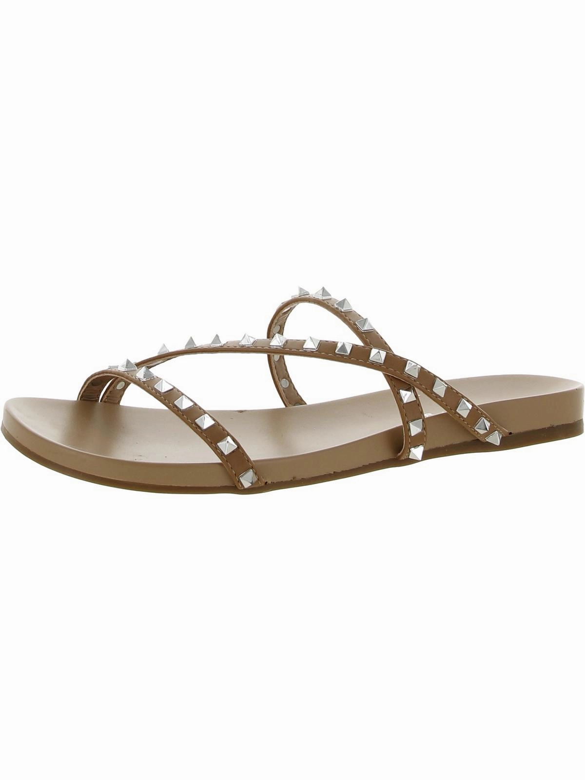 Candys Womens Strappy Studded Slide Sandals