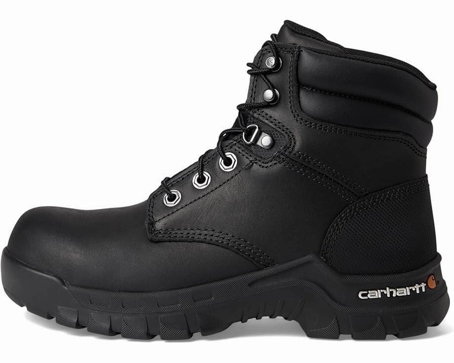 Carhartt Rugged Flex FF5361 Women's 8 Black Leather Comp Toe Work Boots ZPO3734