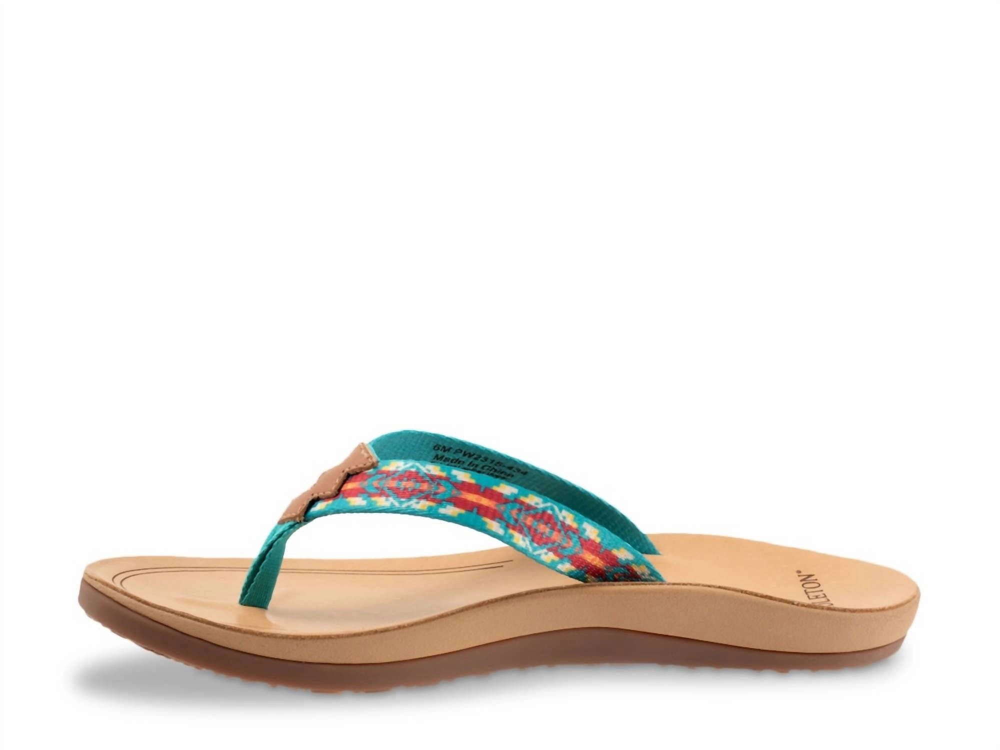 Carico Lake Flip Flop Sandal In Turquoise