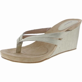 CASSIEE Womens Open Back Manmade Wedge Sandals Lightweight Womens Sandals discount