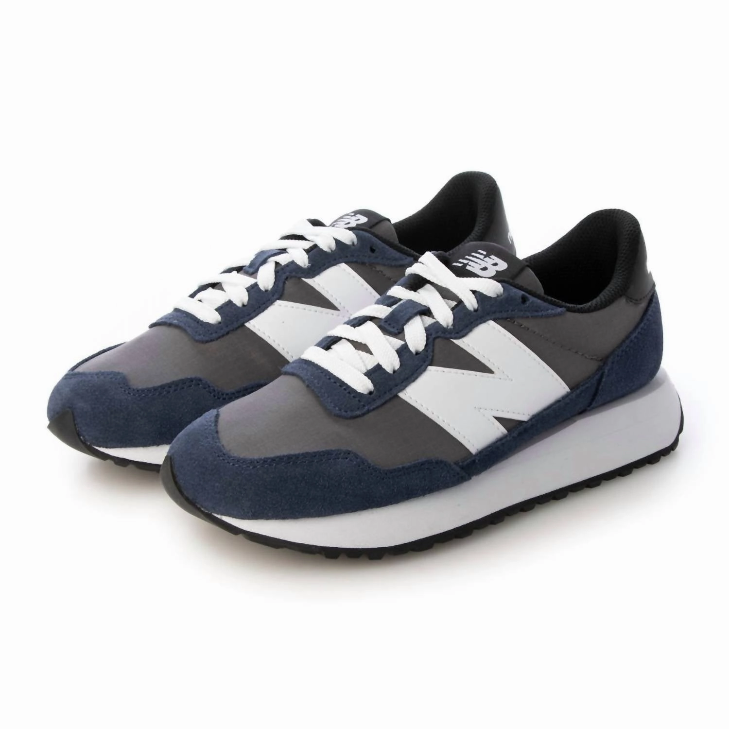 Casual Ms237Mcn Suede Sneakers In Navy/grey Mens Athletic Shoes clearance sale