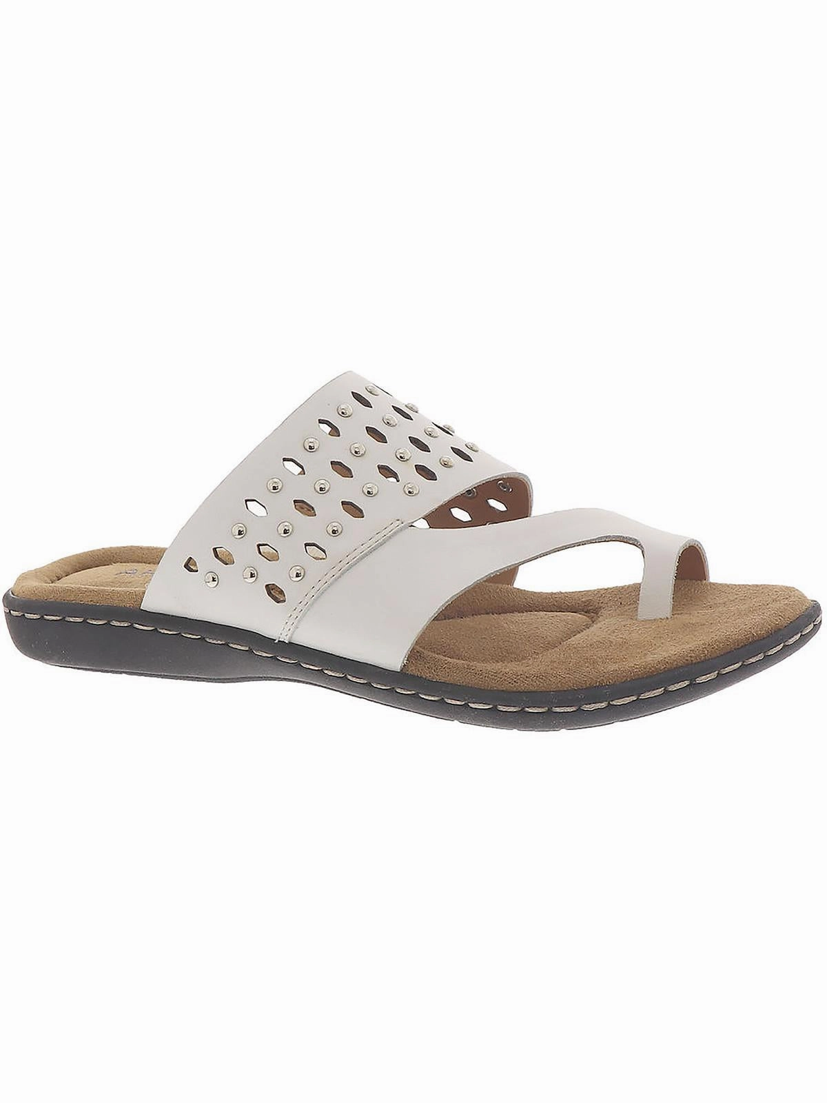 Catalina Womens Leather Toe Loop Slide Sandals Buy Womens Sandals with promo