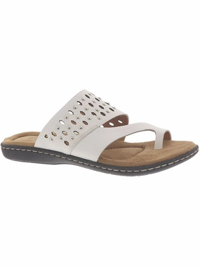 Catalina Womens Leather Toe Loop Slide Sandals Buy Womens Sandals with promo