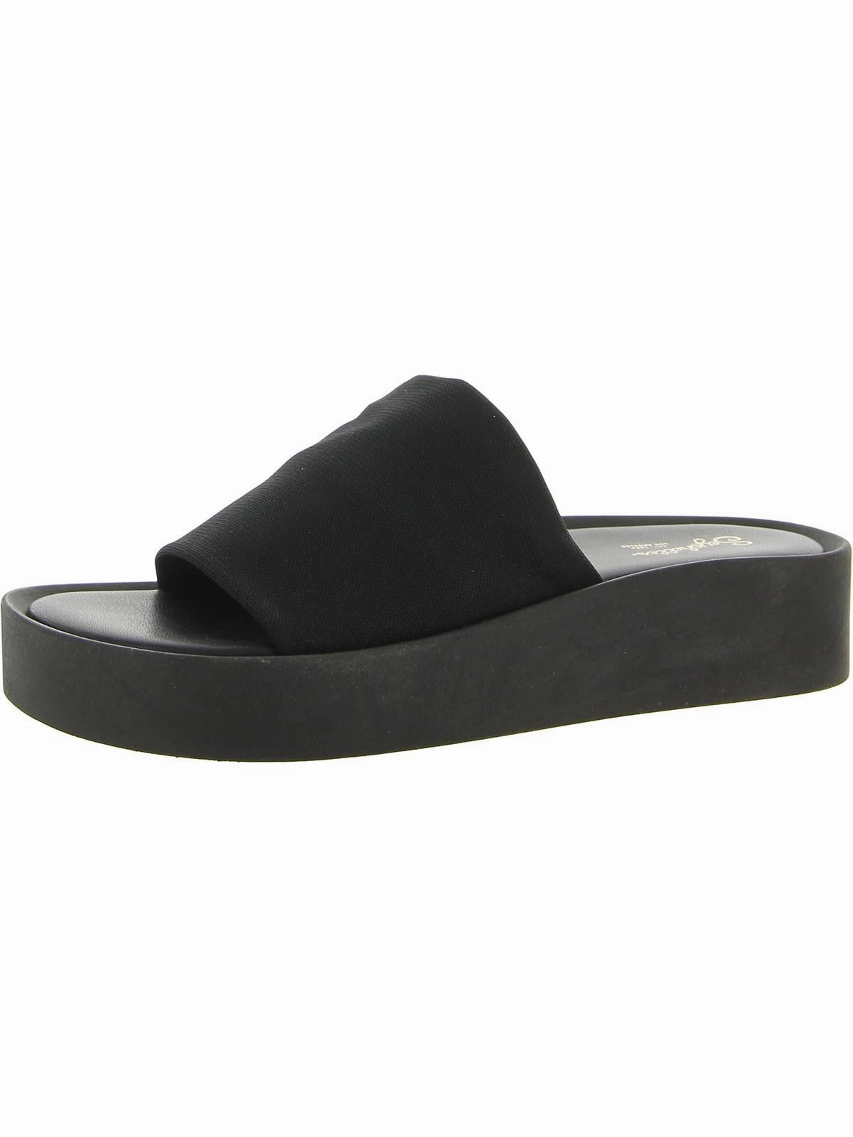 Catamaran  Womens Open Toe Slip On Platform Sandals