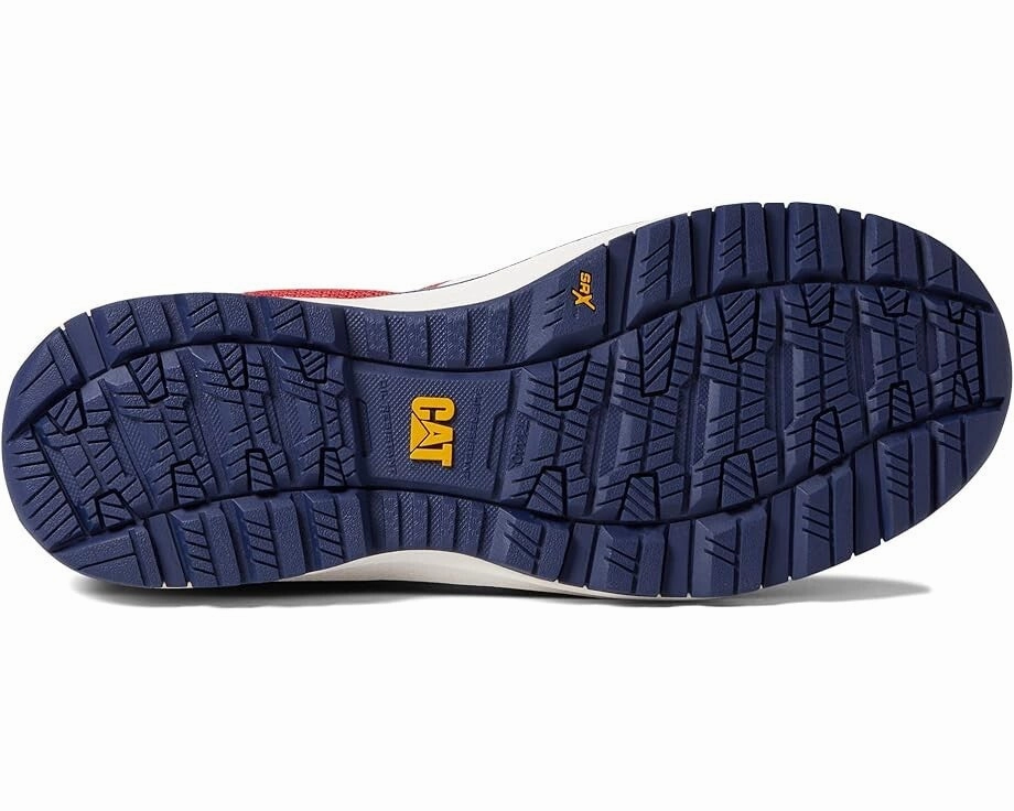 Caterpillar Passage Men's US 9 Red Blue Composite Safety Toe Work Shoes ZPO3146