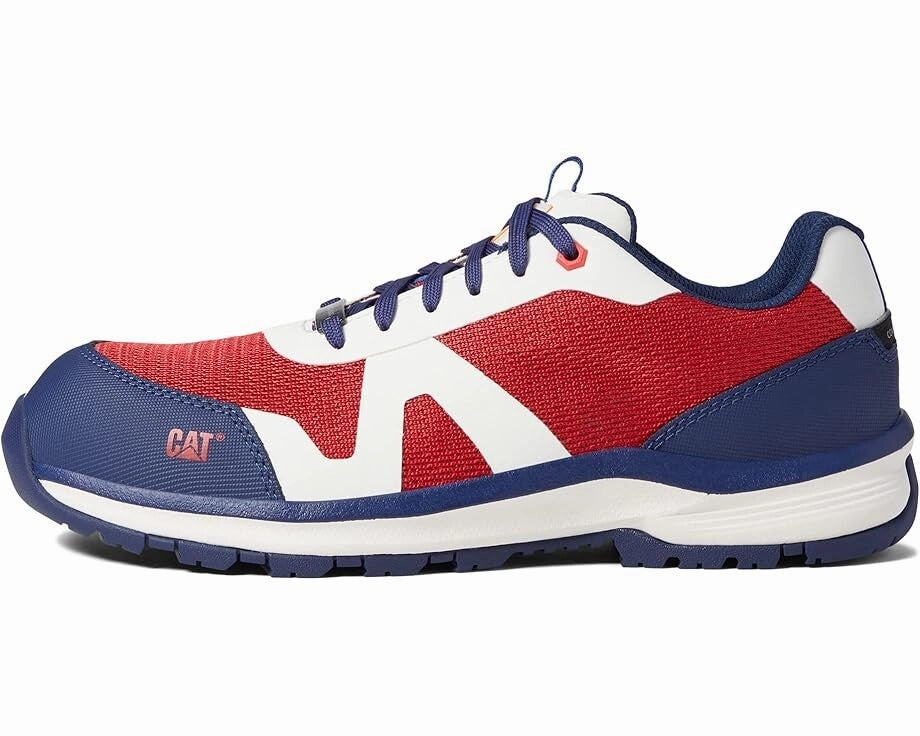 Caterpillar Passage Men's US 9 Red Blue Composite Safety Toe Work Shoes ZPO3146
