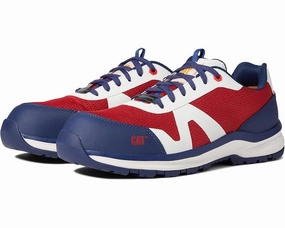 Caterpillar Passage Men's US 9 Red Blue Composite Safety Toe Work Shoes ZPO3146 Mens Sneakers & Athletic Shoes outlet