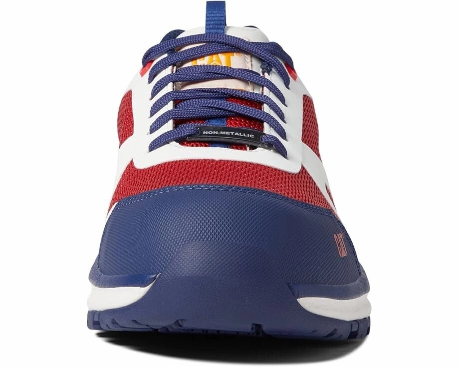 Caterpillar Passage Men's US 9 Red Blue Composite Safety Toe Work Shoes ZPO3146