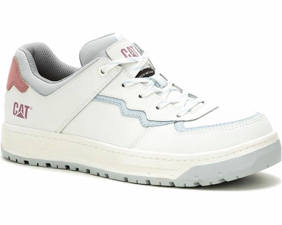 Caterpillar Streamline Court P91526-100 Women's US 8.5 White Work Shoes KHD615 Mens Athletic Shoes clearance sale