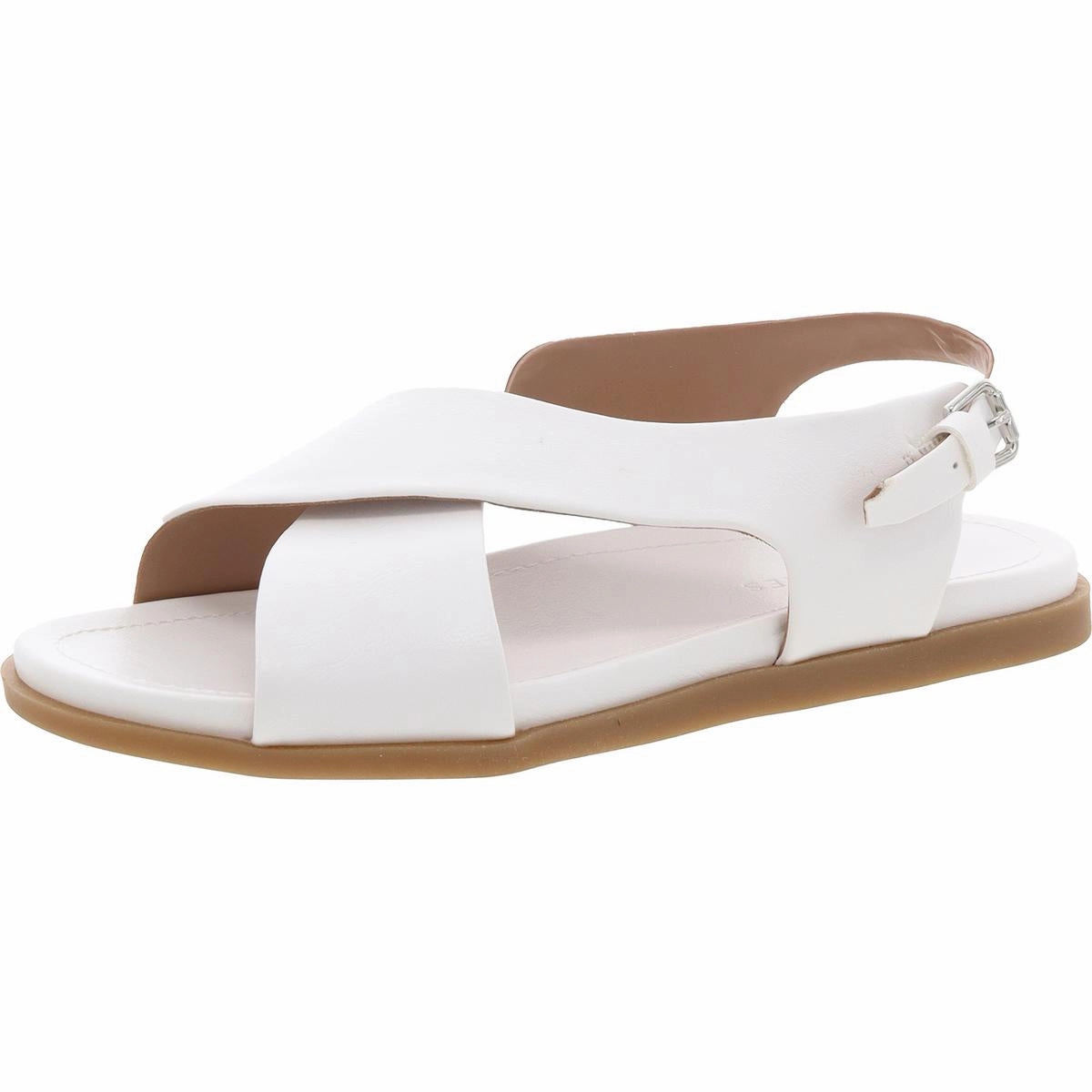 Cele Womens Faux Leather Slingback Sandals