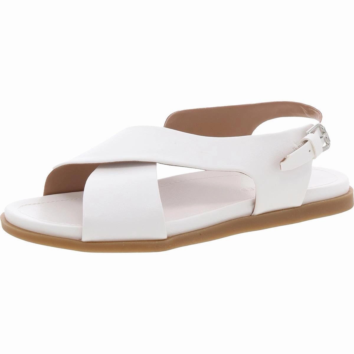 Cele Womens Faux Leather Slingback Sandals