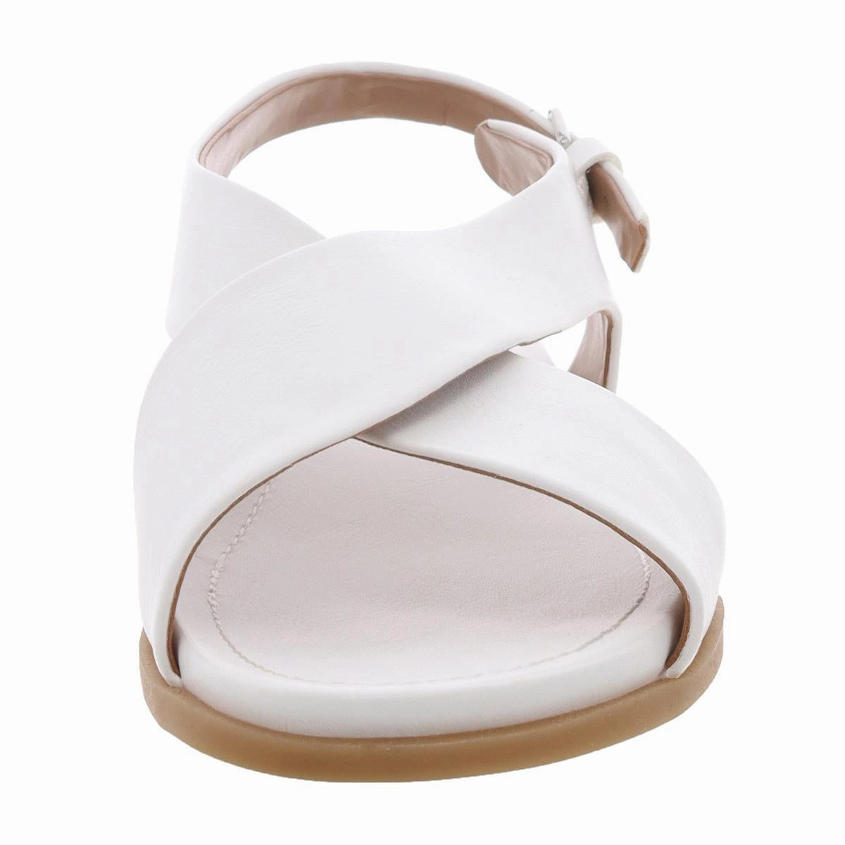 Cele Womens Faux Leather Slingback Sandals