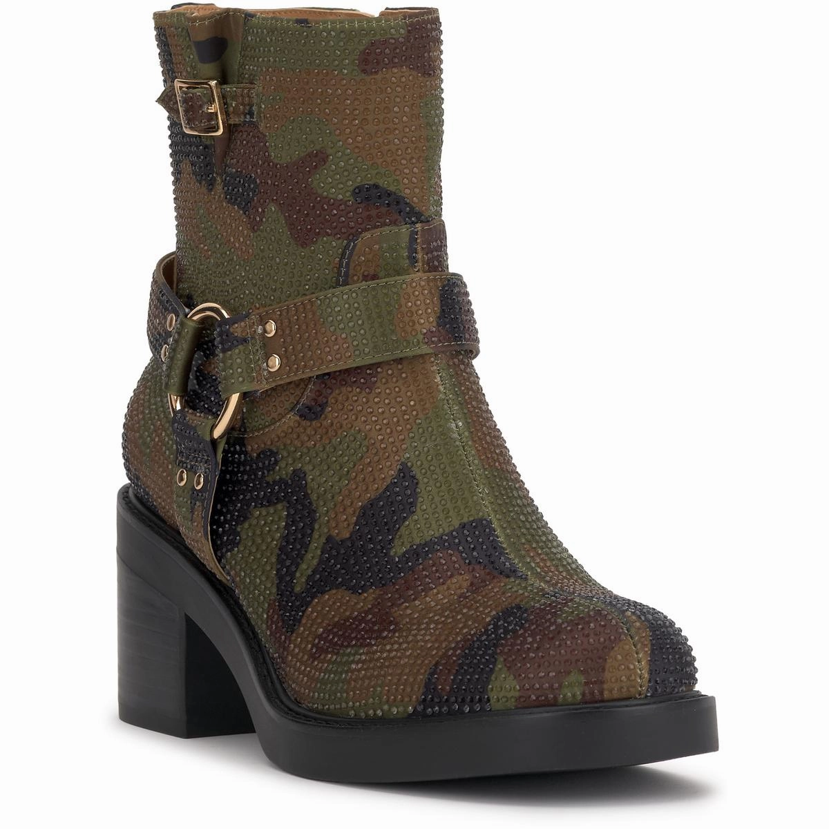 Ceridwen Womens Satin Block Heel Ankle Boots Cheap Womens Leather Boots