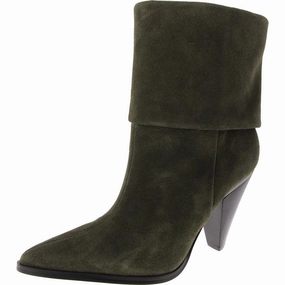 Cerise Womens Block Heel Faux Suede Ankle Boots Cheap Womens Boots for winter