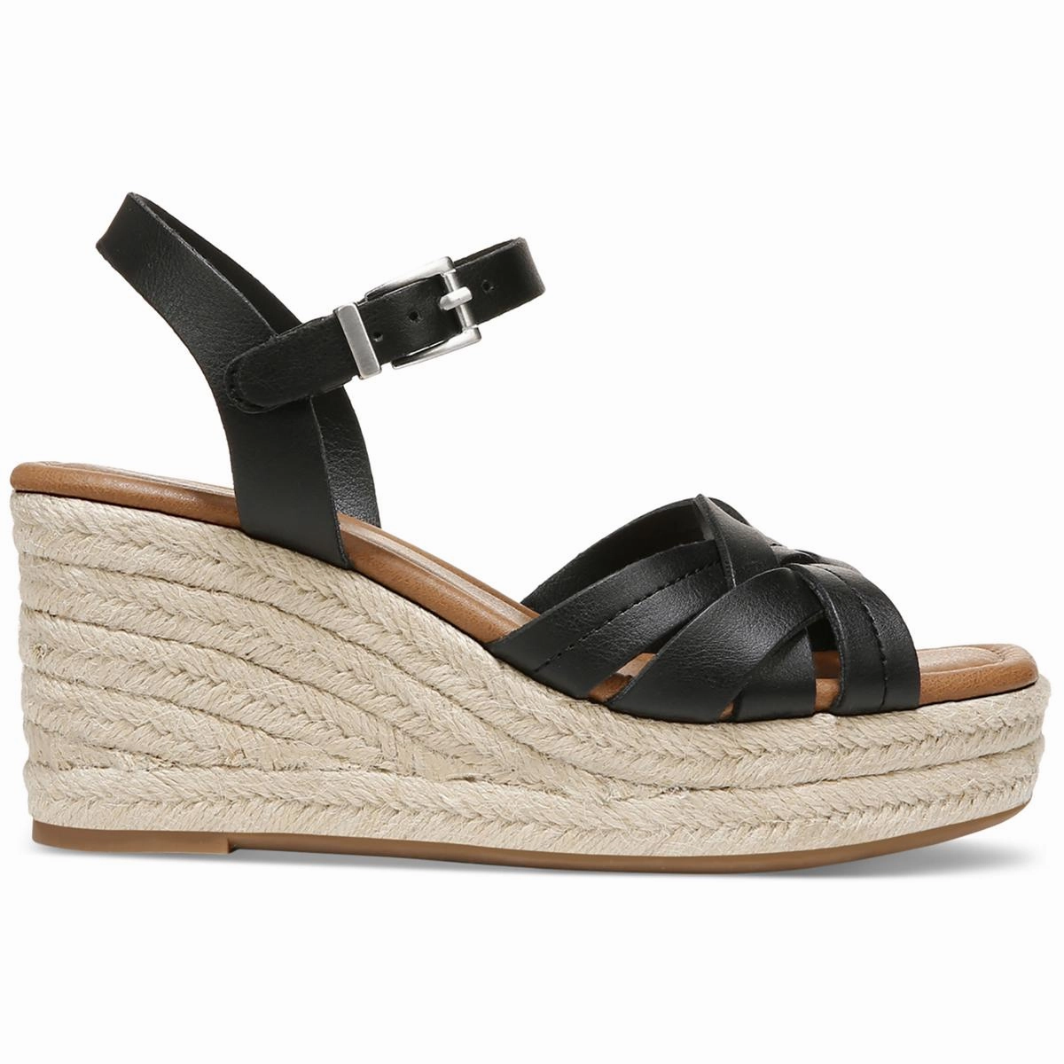 Cerres Womens Faux Leather Platform Slingback Sandals