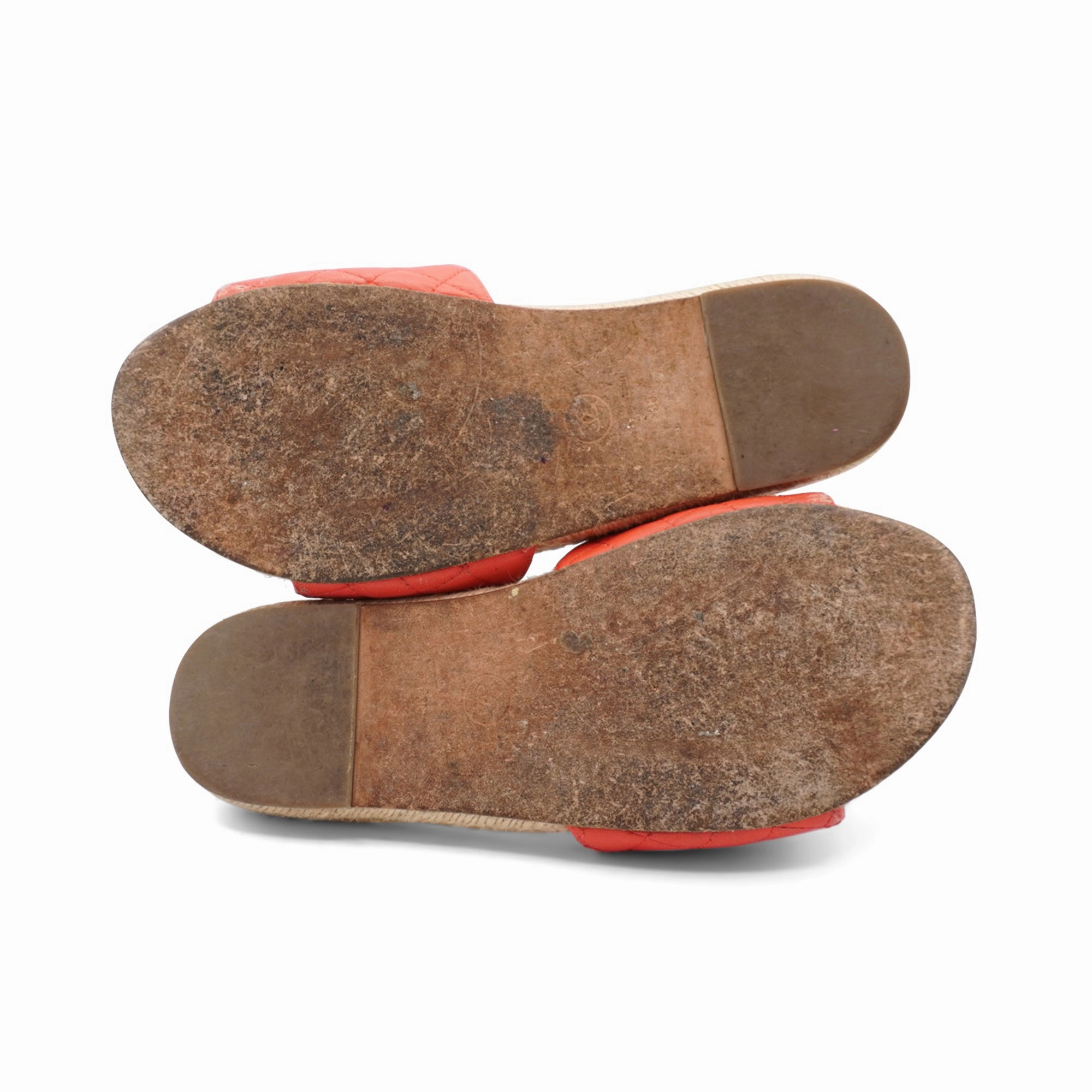 CHANEL Red/Brown SIZE 36 Shoes