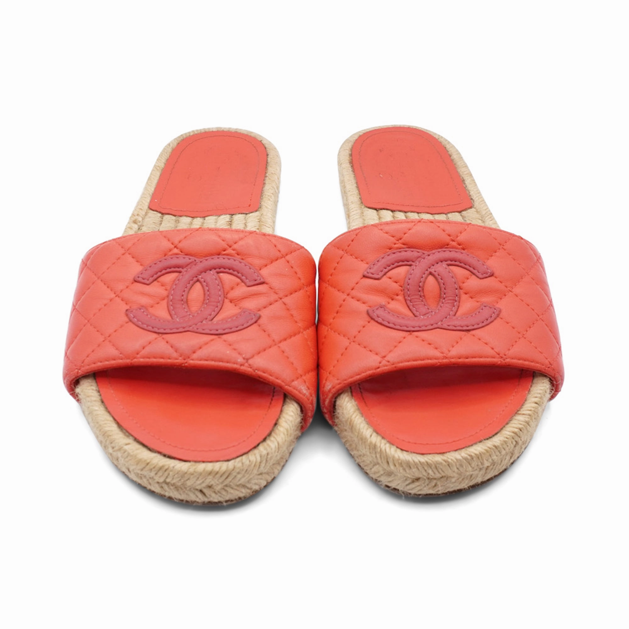 CHANEL Red/Brown SIZE 36 Shoes