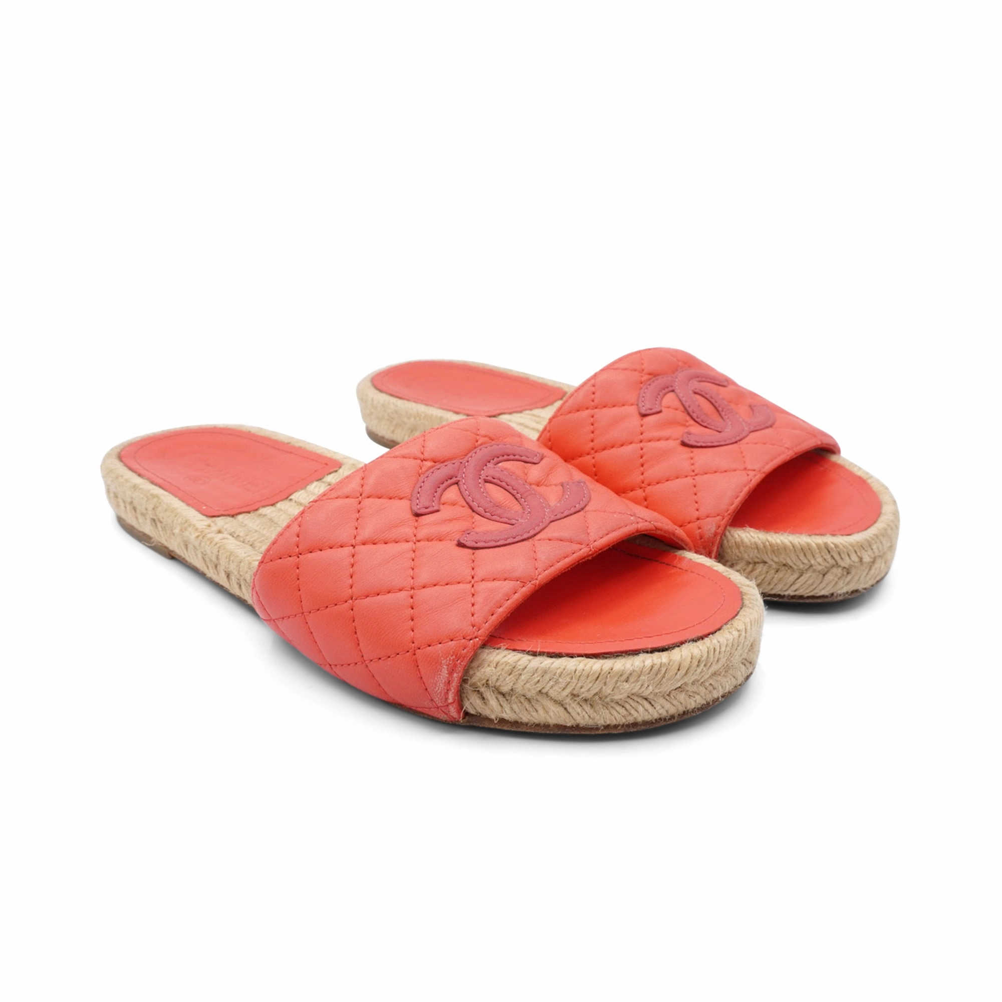 CHANEL Red/Brown SIZE 36 Shoes