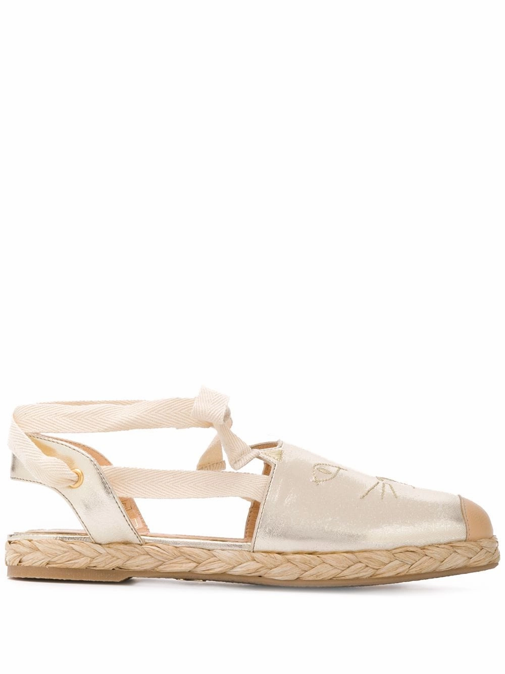 Charlotte Olympia Kitty embroidered espadrilles Womens Shoes cheap promo