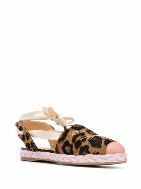 Charlotte Olympia Kitty leopard-print espadrilles Womens Shoes cheap promo