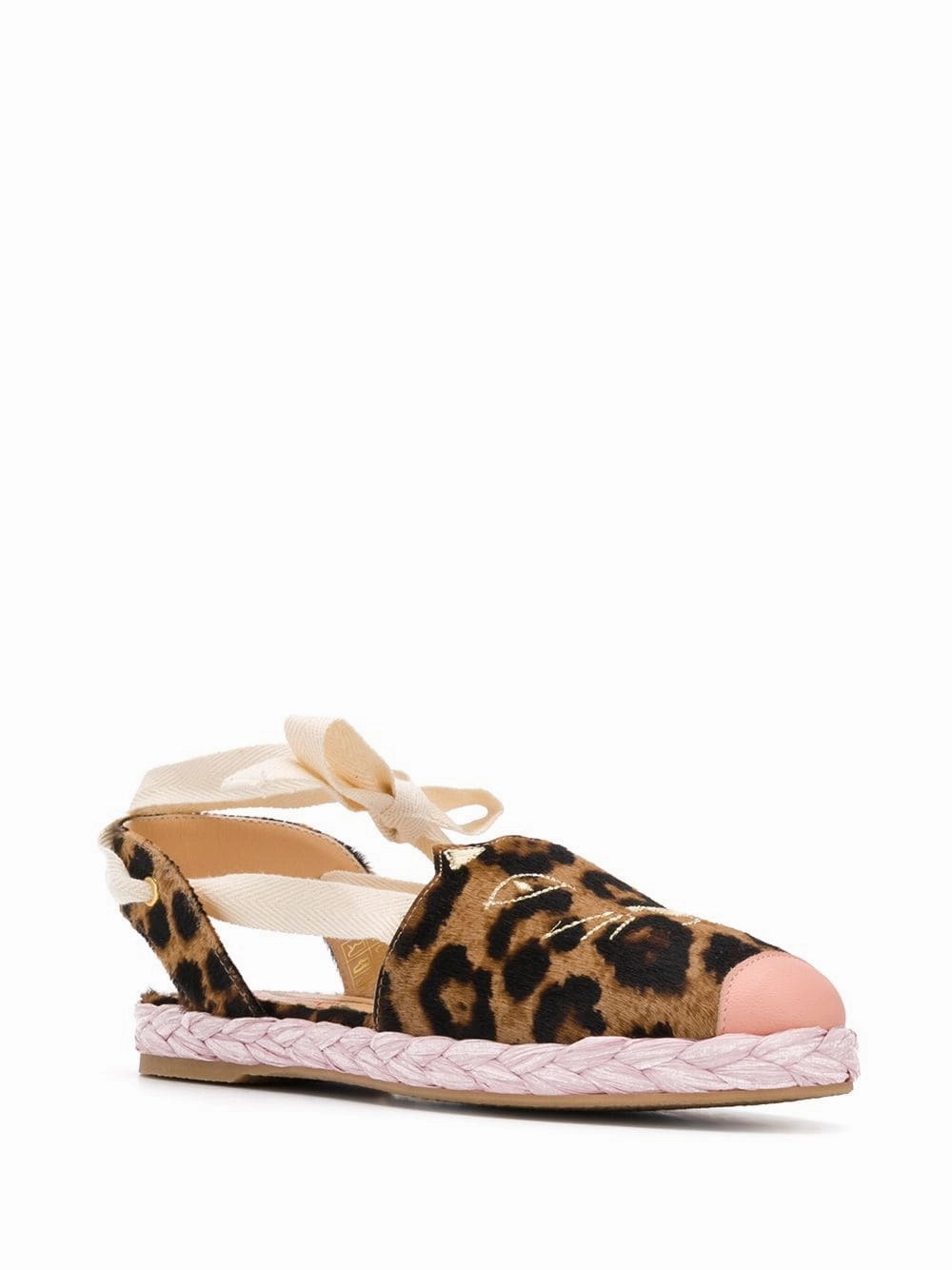 Charlotte Olympia Kitty leopard-print espadrilles Womens Shoes cheap promo