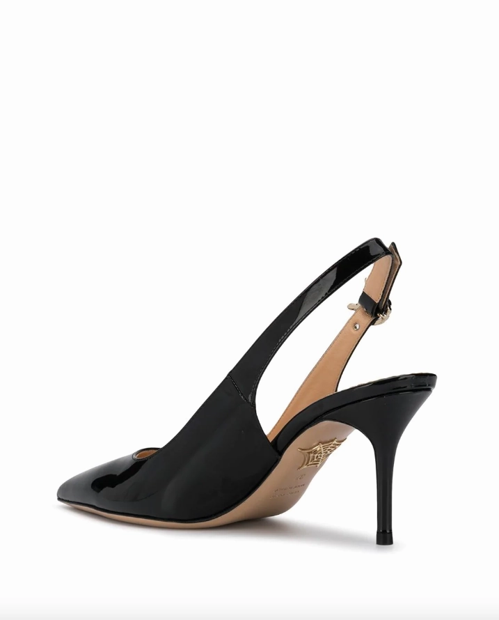 Charlotte Olympia Pointed slingback pumps