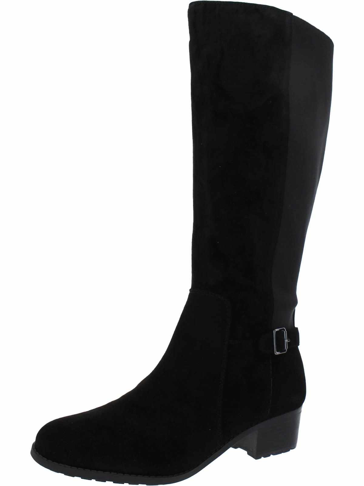 Chaza Womens Stretch Zipper Knee-High Boots