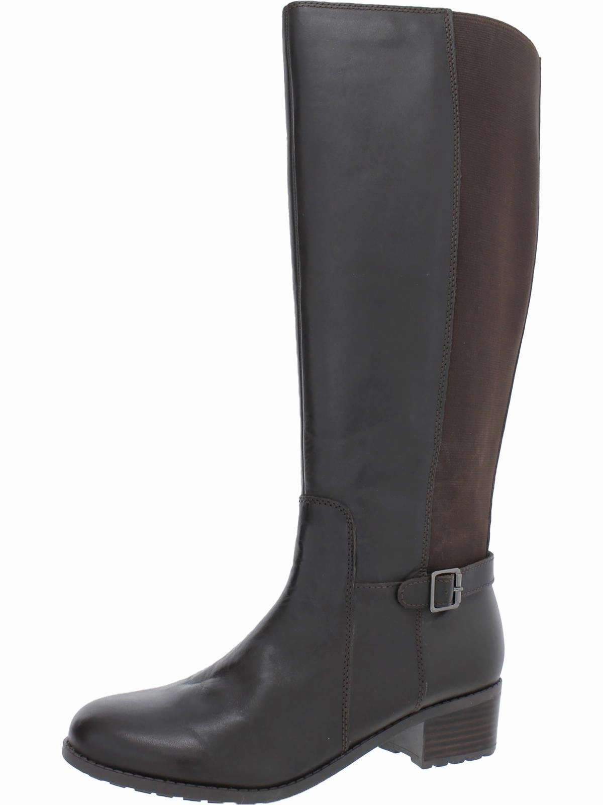 Chaza Womens Stretch Zipper Knee-High Boots
