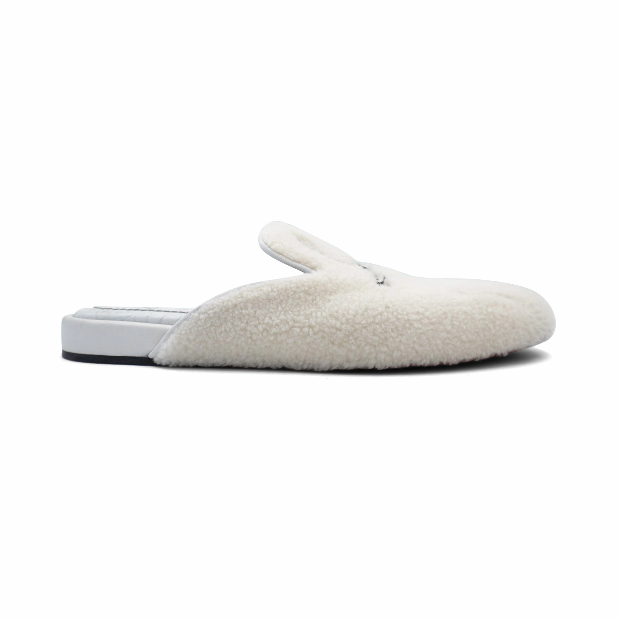 Christian Louboutin 'Coolito' Shearling Slides - Men's 40.5 Mens Sandals summer deals