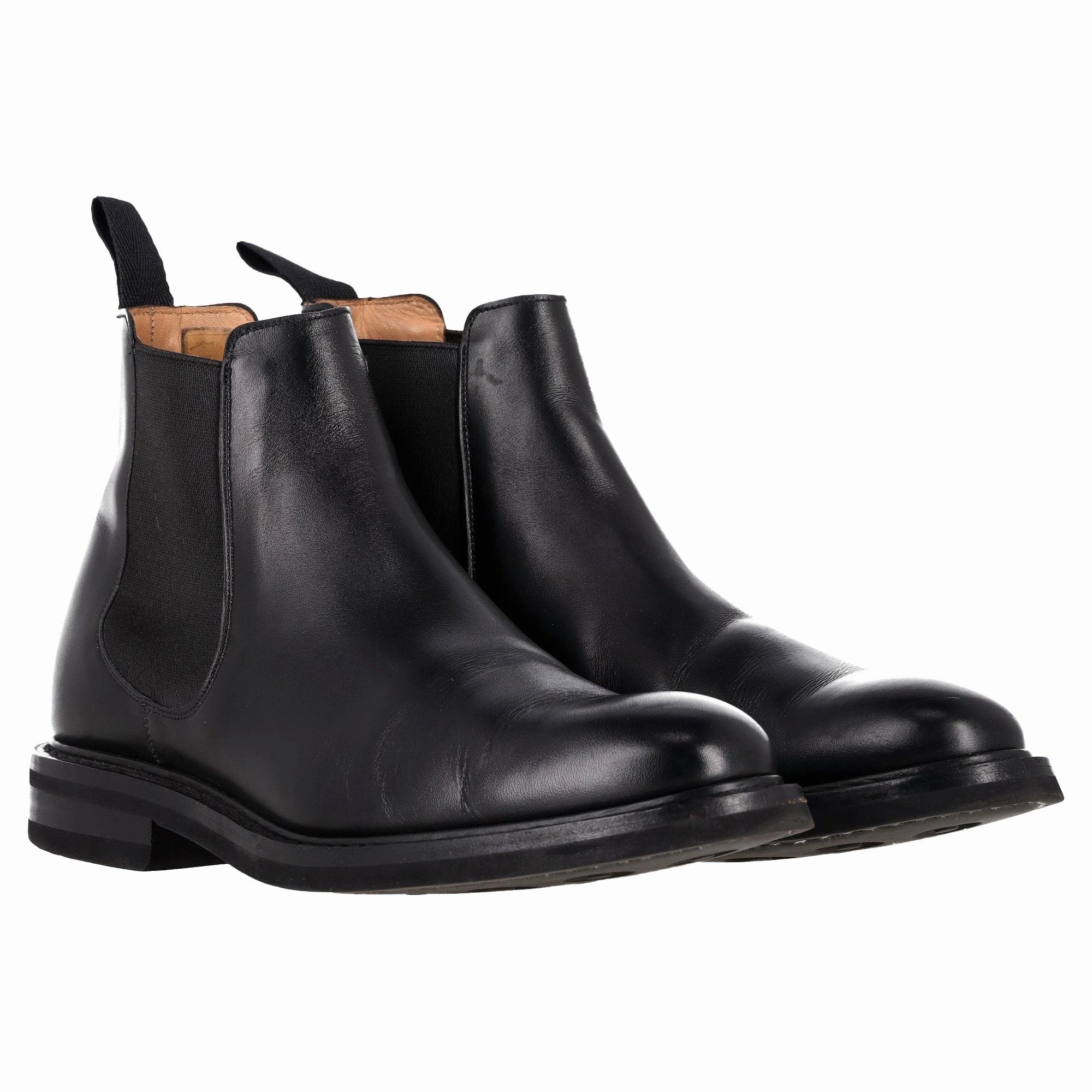 Church's Welwyn Chelsea Ankle Boots in Black Leather