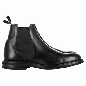 Church's Welwyn Chelsea Ankle Boots in Black Leather Cheap Mens Boots & Chukkas
