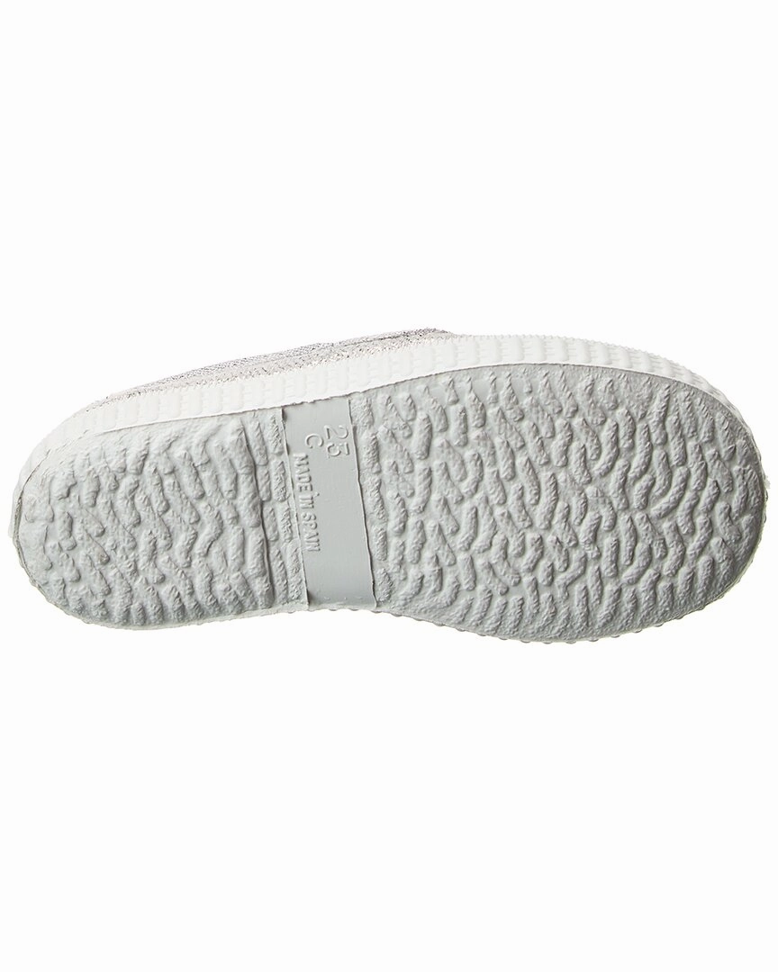 Cienta Cangrejo 2Elasticos Metalizado Canvas Slip-On Sneaker