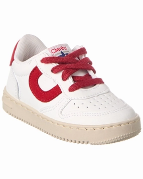 Cienta Leather Sneaker Girls Shoes promo price