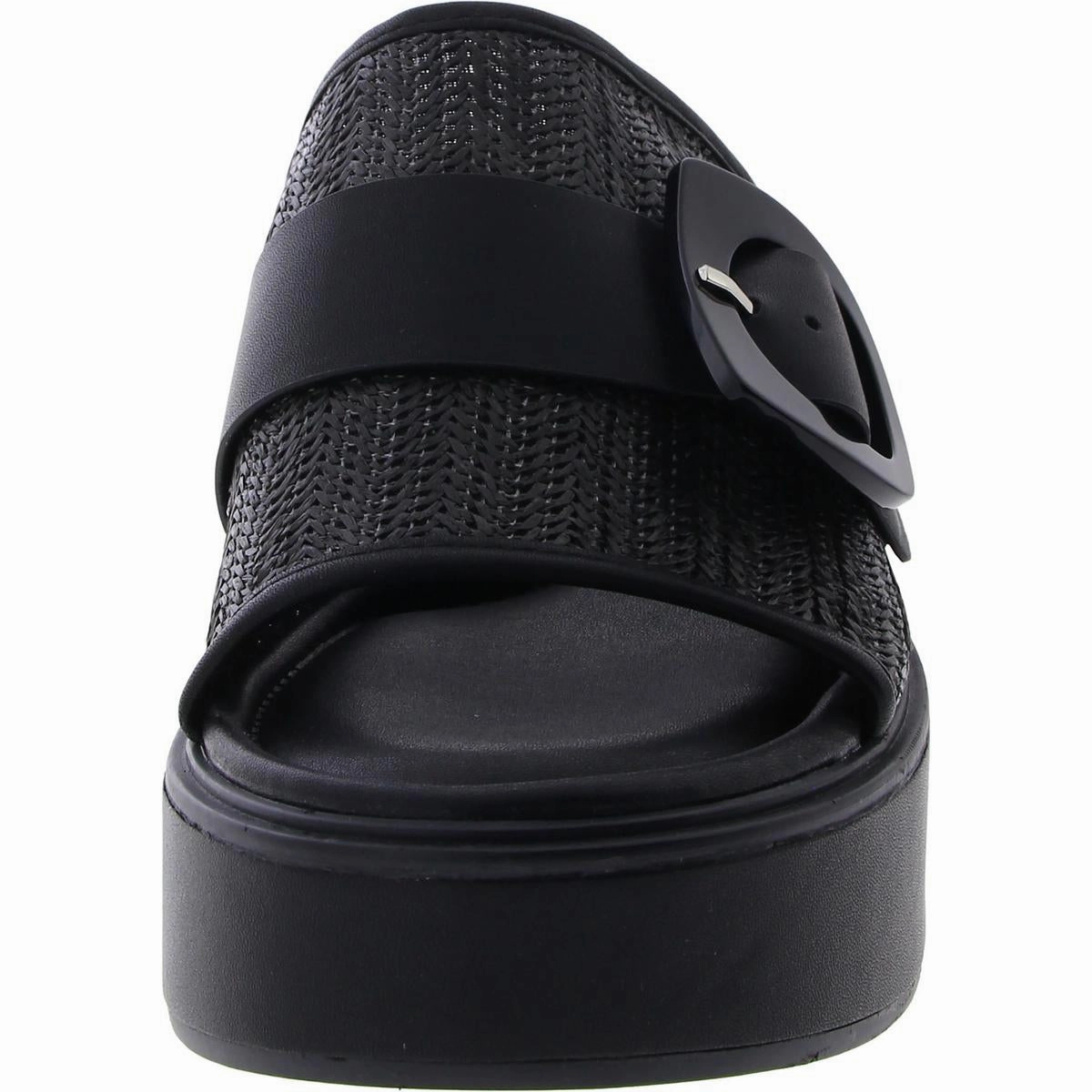 Clara 2 Womens Faux Leather Slip on Platform Sandals