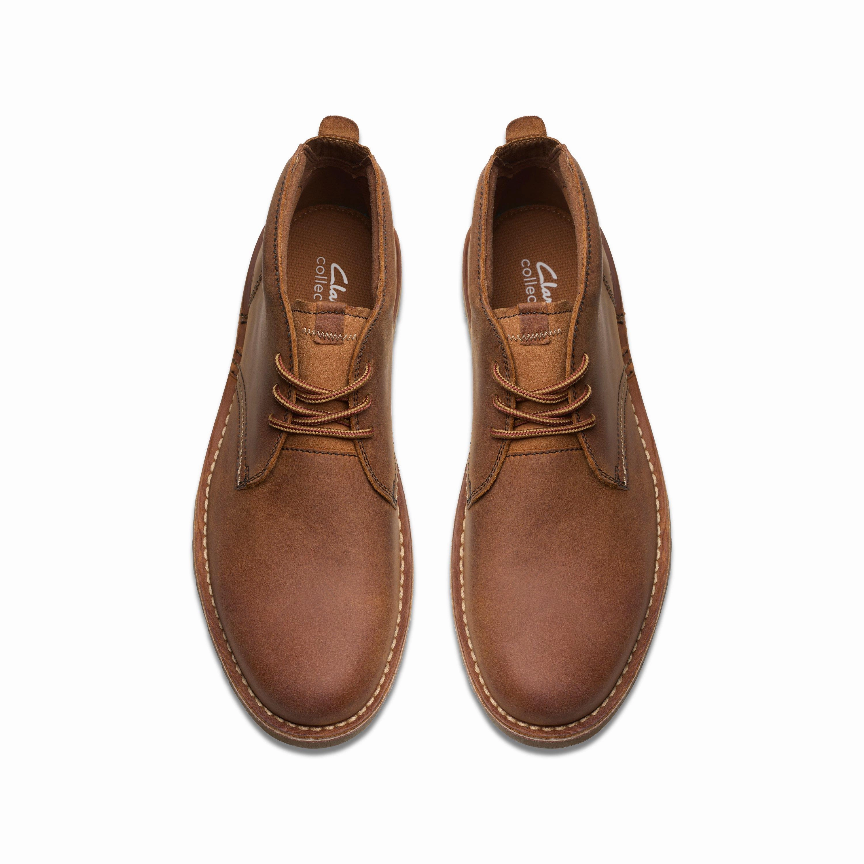 Clarks Eastridge Mid in Brown Leather