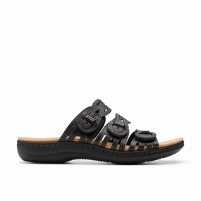 Clarks Laurieann Ruby in Black Leather Buy Womens Sandals with promo