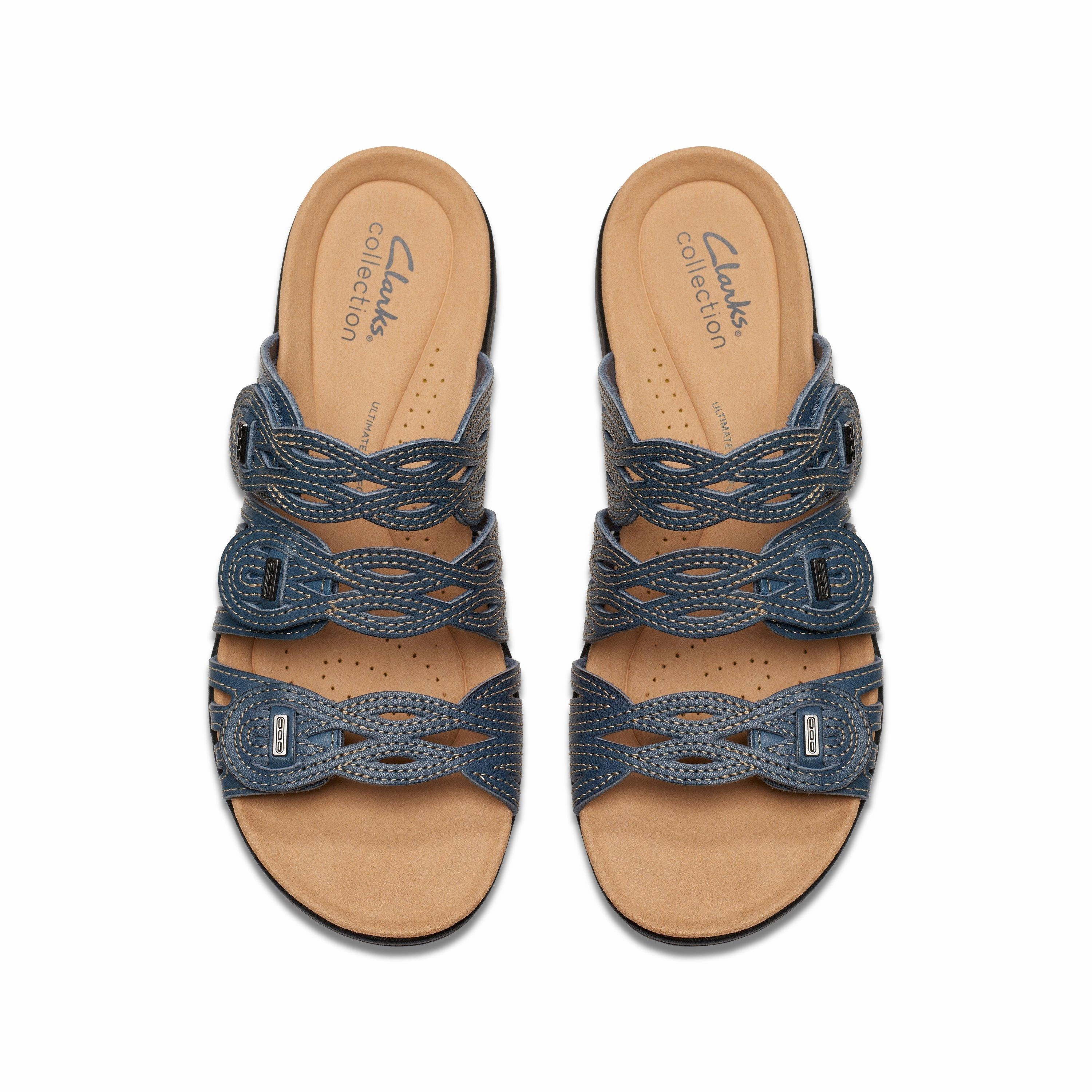 Clarks Laurieann Ruby in Blue Leather