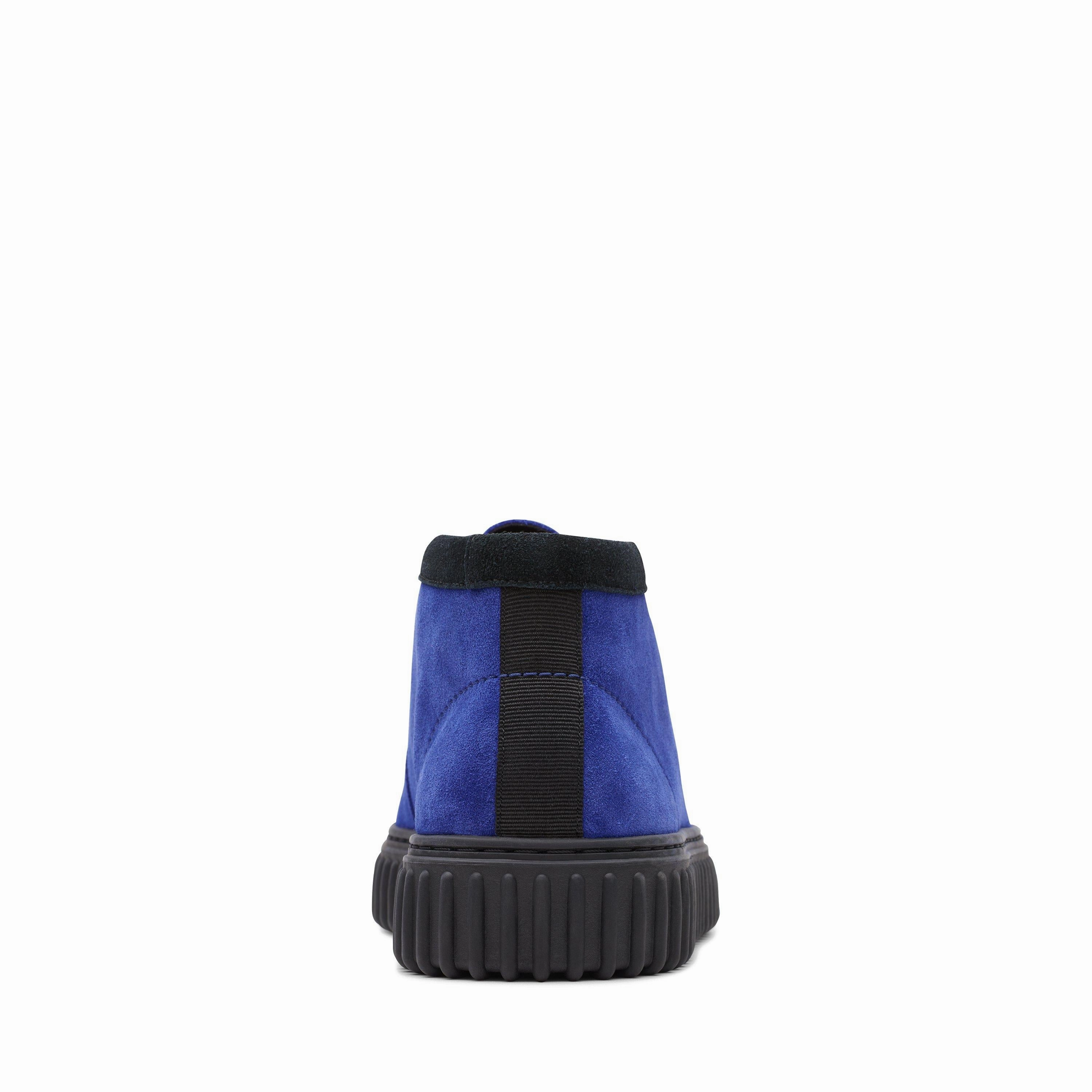 Clarks Torhill Hi in Blue Suede