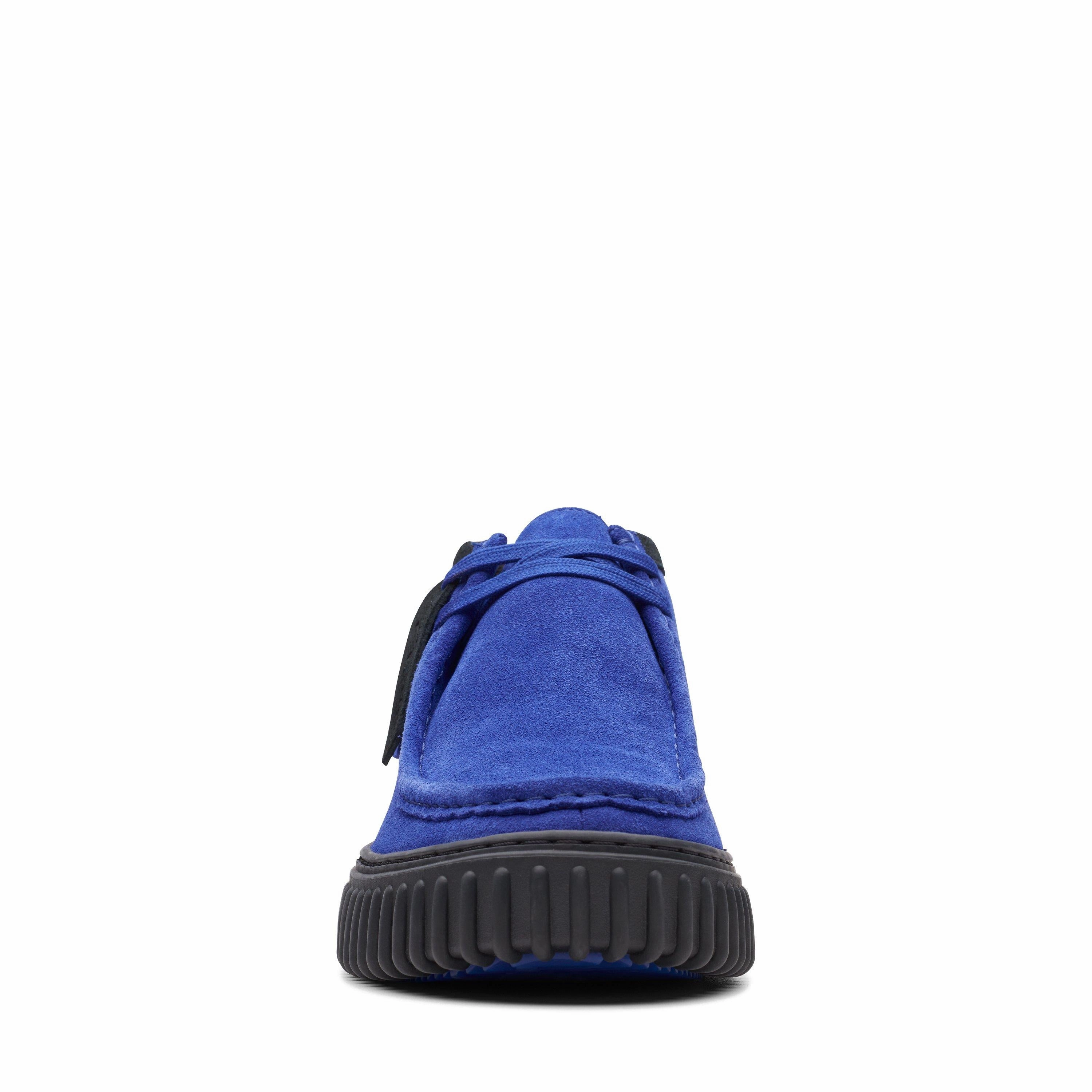 Clarks Torhill Hi in Blue Suede