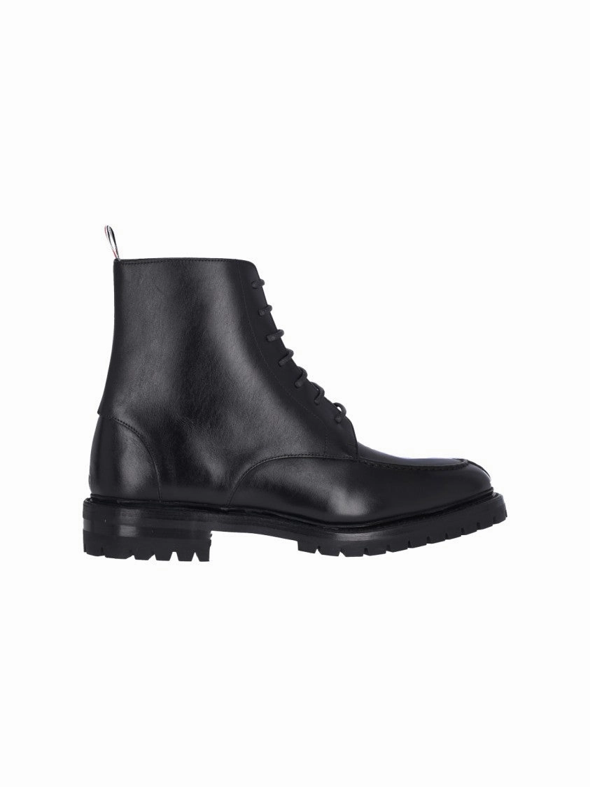 Classic Commando' Black Leather Derby Boots  Black Buy Mens Chukkas online shop