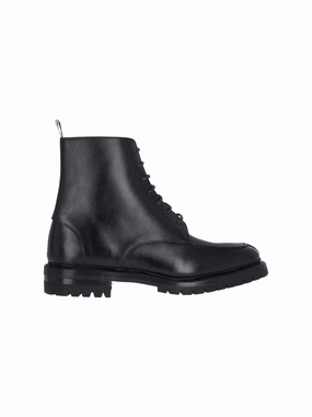 Classic Commando' Black Leather Derby Boots  Black Buy Mens Chukkas online shop