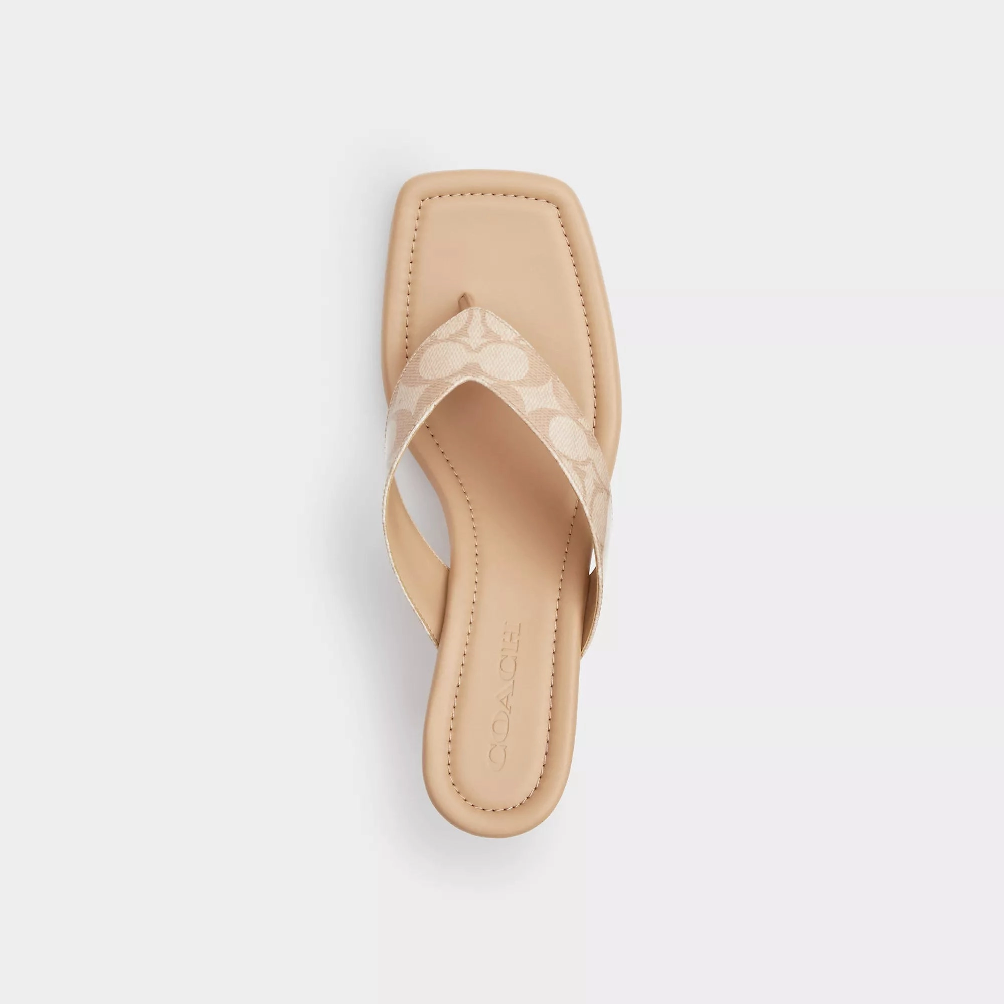 Coach Outlet Kitten Heel In Signature Canvas