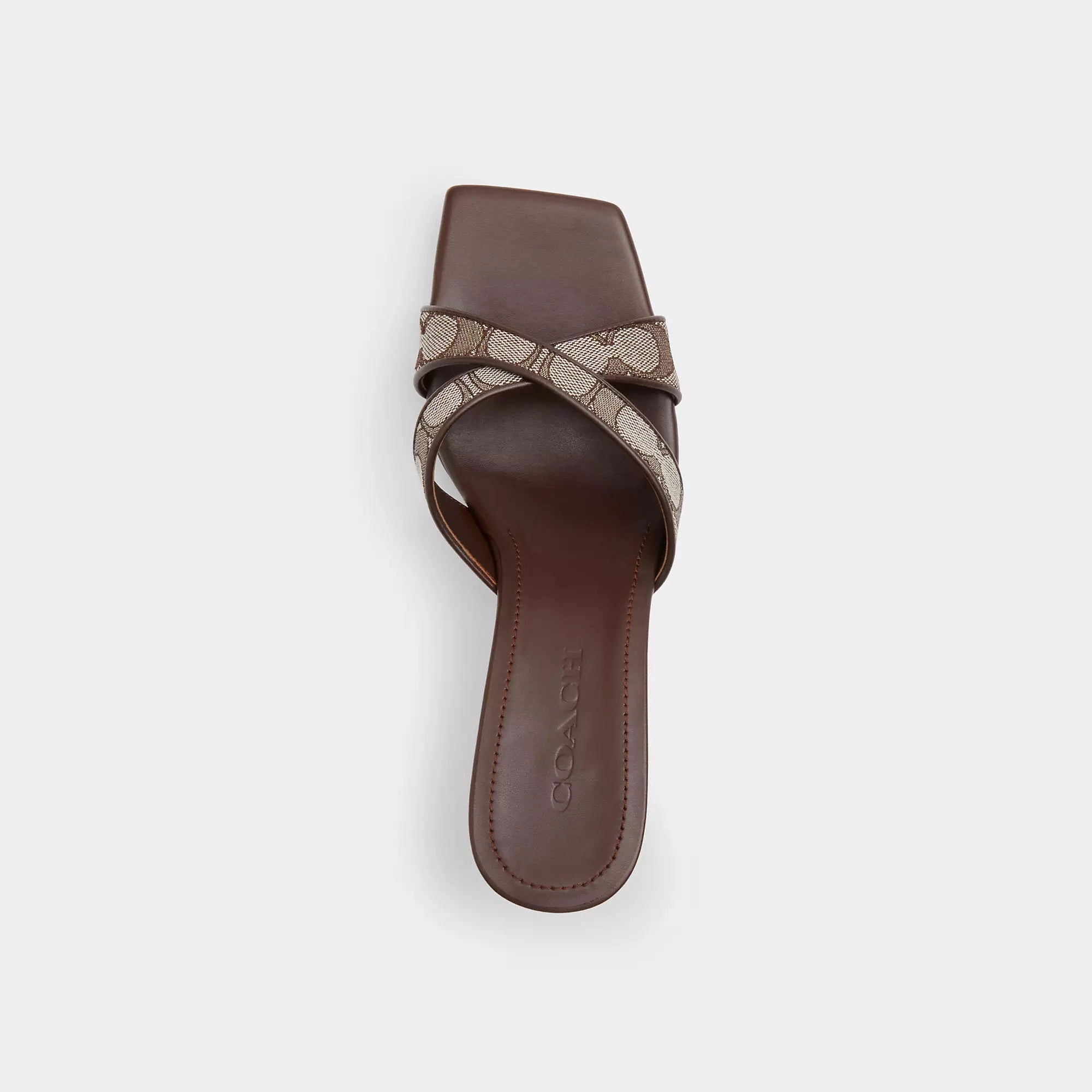 Coach Outlet Wedge Sandal In Signature Jacquard