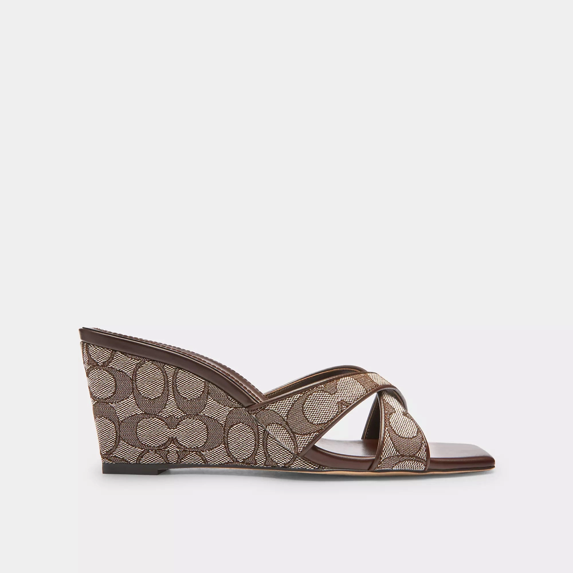 Coach Outlet Wedge Sandal In Signature Jacquard