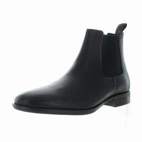 COLBY  Mens Faux Leather Almond toe Chelsea Boots Cheap Mens Boots & Chukkas